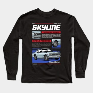 Skyline 2000 GTR JDM Car Long Sleeve T-Shirt